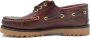 Docksteps Lage Leren Zeilschoenen Bordeaux Brown Heren - Thumbnail 2