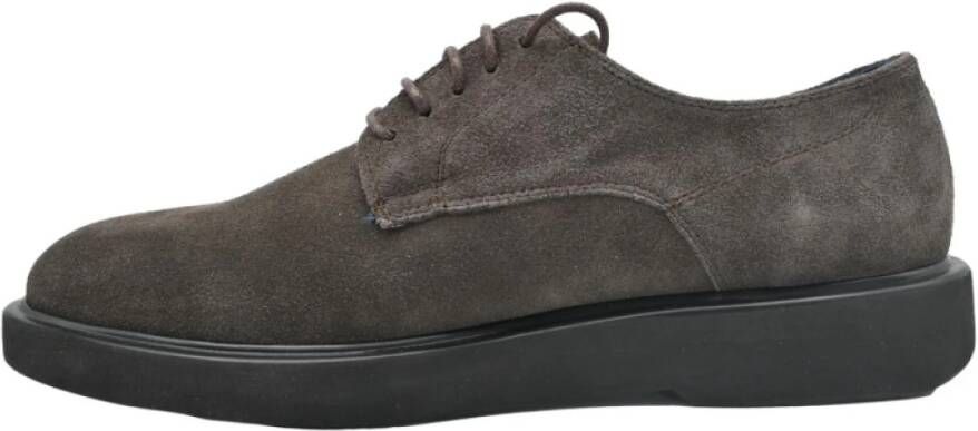 Docksteps Lage Suède Schoenen Donkerbruin Brown Heren