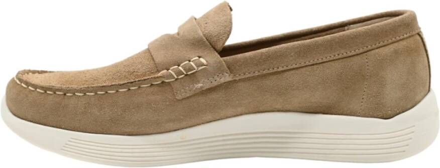 Docksteps Suede Low Independent Moccasins Sand Beige Heren