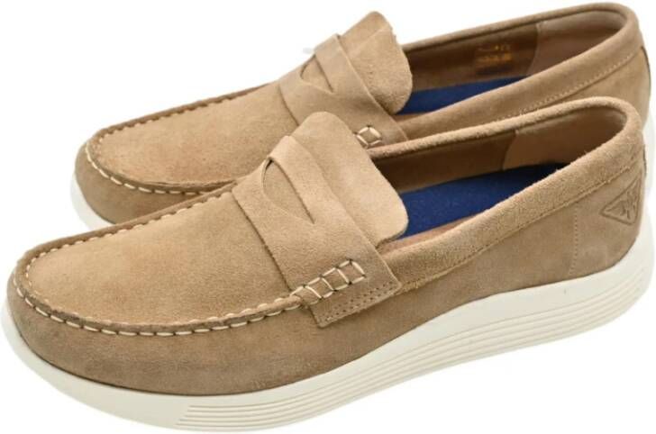 Docksteps Suede Low Independent Moccasins Sand Beige Heren