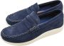 Docksteps Suede Low Moccasins Avion Style Blue Heren - Thumbnail 3