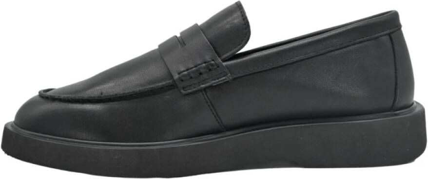 Docksteps Zwarte leren Houston Low Man Mocassins Black Heren