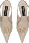 Dolce & Gabbana Elegante Decollete Schoenen voor Vrouwen Beige Dames - Thumbnail 4