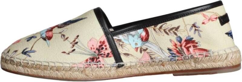 Dolce & Gabbana Beige Canvas Instap Espadrilles Schoenen Multicolor Heren