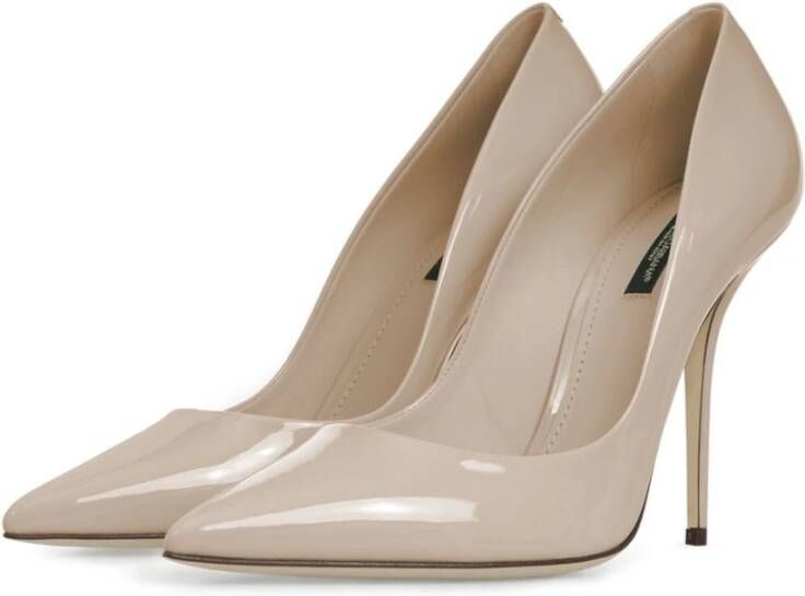 Dolce & Gabbana Beige Kalfsleren Pumps Beige Dames