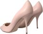 Dolce & Gabbana Beige Lamb Leather Logo Pumps Beige Dames - Thumbnail 4