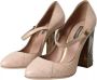 Dolce & Gabbana Beige Leren Mary Jane Pumps Beige Dames - Thumbnail 2