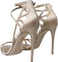 Dolce & Gabbana Gouden Satijnen Stiletto Sandalen Yellow Dames - Thumbnail 9