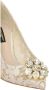 Dolce & Gabbana Beige Stoffen Hoge Hakken Beige Dames - Thumbnail 4