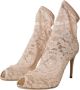 Dolce & Gabbana Beige Stretch Taormina Veterschoenen Beige Dames - Thumbnail 11