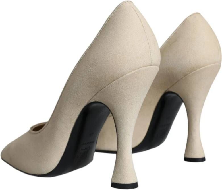 Dolce & Gabbana Beige Suède Hoge Hakken Pumps Beige Dames