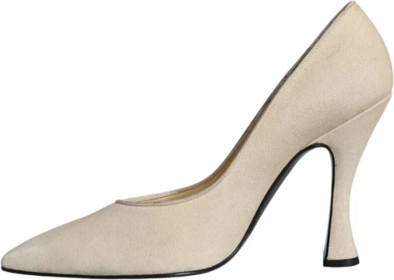 Dolce & Gabbana Beige Suède Hoge Hakken Pumps Beige Dames