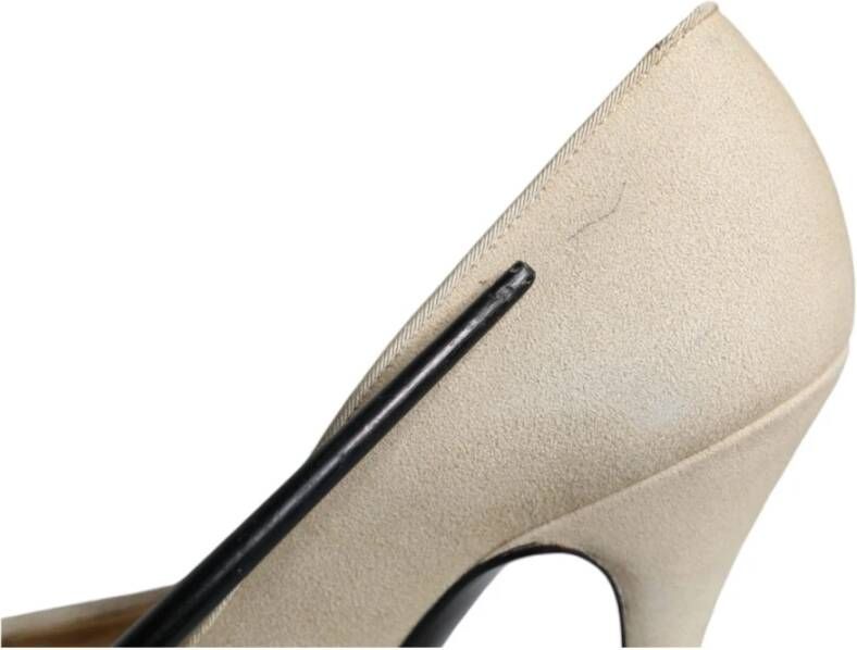 Dolce & Gabbana Beige Suède Hoge Hakken Pumps Beige Dames