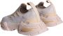 Dolce & Gabbana Beige Wit Stof Leren Sneakers Beige Heren - Thumbnail 4