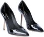 Dolce & Gabbana Bellucci Hak Patroon Leren Schoenen Black Dames - Thumbnail 2