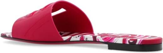 Dolce & Gabbana Bianca slides Roze Dames