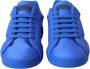 Dolce & Gabbana Blauw Leren Lage Top Sneakers Schoenen Blue Dames - Thumbnail 2