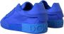 Dolce & Gabbana Blauw Leren Lage Top Sneakers Schoenen Blue Dames - Thumbnail 4