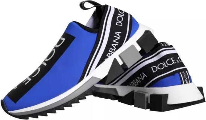 Dolce & Gabbana Blauw Logo Lage Top Sneakers Blue Dames