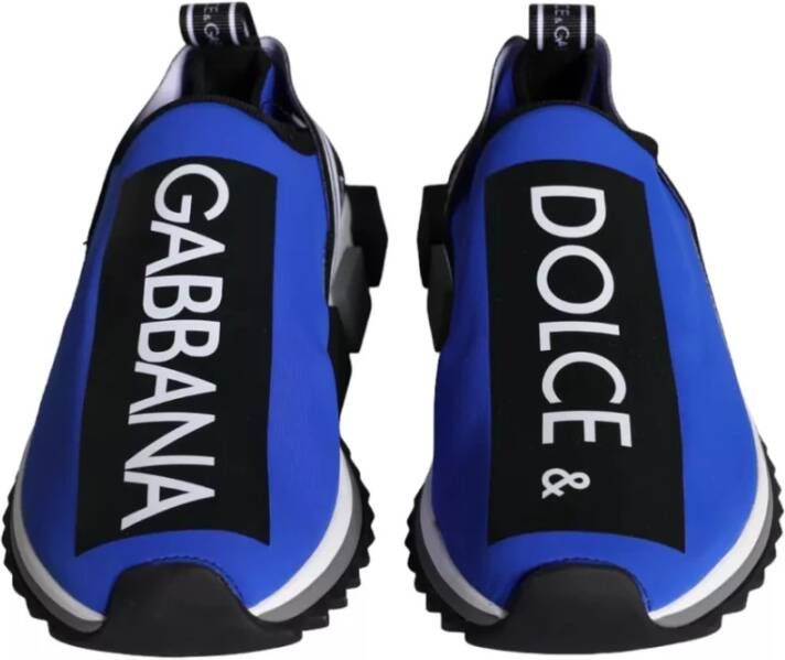 Dolce & Gabbana Blauw Logo Lage Top Sneakers Blue Dames