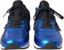 Dolce & Gabbana Blauw Zwart Kalfshaar Leren Sneakers Blue Heren - Thumbnail 2