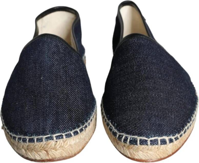 Dolce & Gabbana Blauwe Denim Espadrilles Schoenen Blue Heren