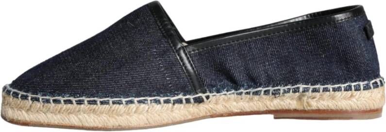 Dolce & Gabbana Blauwe Denim Espadrilles Schoenen Blue Heren