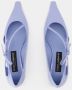 Dolce&Gabbana Loafers & ballerina schoenen Ballerinas Leather Blue in blauw - Thumbnail 5