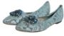 Dolce & Gabbana Blauwe Kant Kristal Ballet Flats Loafers Schoenen Blue Dames - Thumbnail 8