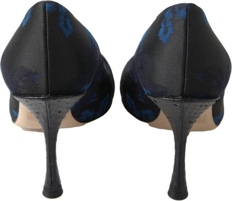 Dolce & Gabbana Blauwe Kristalversierde Elegante Pumps Blue Dames