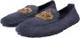 Dolce & Gabbana Blauwe Leren Crystal Crown Loafers Schoenen Blue Heren - Thumbnail 3