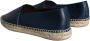 Dolce & Gabbana Blauwe Leren Espadrilles met Logo Details Blue Heren - Thumbnail 4