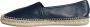 Dolce & Gabbana Blauwe Leren Espadrilles met Logo Details Blue Heren - Thumbnail 5