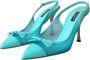 Dolce & Gabbana Turquoise Kitten Heel Slingback Pumps Blue Dames - Thumbnail 3