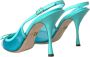 Dolce & Gabbana Turquoise Kitten Heel Slingback Pumps Blue Dames - Thumbnail 4