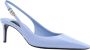 Dolce & Gabbana Blauwe Leren Pumps Vierkante Neus Stiletto Blue Dames - Thumbnail 2