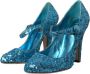 Dolce & Gabbana Blauwe Pailletten Mary Jane Pumps Blue Dames - Thumbnail 3