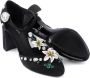 Dolce & Gabbana Bloemen- en juweelhakken Black Dames - Thumbnail 9