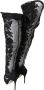 Dolce & Gabbana Bloemen Geborduurde Over-Knee Laarzen Black Dames - Thumbnail 13