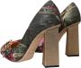 Dolce & Gabbana Multicolor Bloemen Jacquard Kristal Hakken Pumps Multicolor Dames - Thumbnail 4