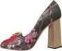 Dolce & Gabbana Multicolor Bloemen Jacquard Kristal Hakken Pumps Multicolor Dames - Thumbnail 5