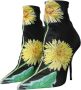 Dolce & Gabbana Bloemen Stretch Enkellaarzen Multicolor Dames - Thumbnail 3