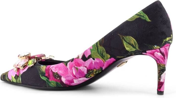 Dolce & Gabbana Bloemenprint Stiletto Hakken Pink Dames