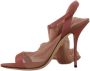 Dolce & Gabbana Roze Leren Enkelband Hoge Hak Sandalen Pink Dames - Thumbnail 4