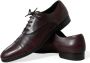 Dolce & Gabbana Bordeauxrode Lederen Formele Derby-Geklede Schoenen - Thumbnail 8