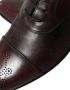 Dolce & Gabbana Bordeauxrode Lederen Formele Derby-Geklede Schoenen - Thumbnail 9