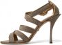 Dolce & Gabbana Bronzen Kristal Stiletto Hakken Sandalen Gray Dames - Thumbnail 4