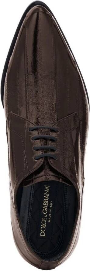 Dolce & Gabbana Bruin Paling Leren Formele Schoenen Brown Heren