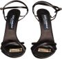 Dolce & Gabbana Bruin Satijn Stiletto Sandalen Schoenen Brown Dames - Thumbnail 2