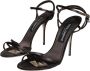 Dolce & Gabbana Bruin Satijn Stiletto Sandalen Schoenen Brown Dames - Thumbnail 3